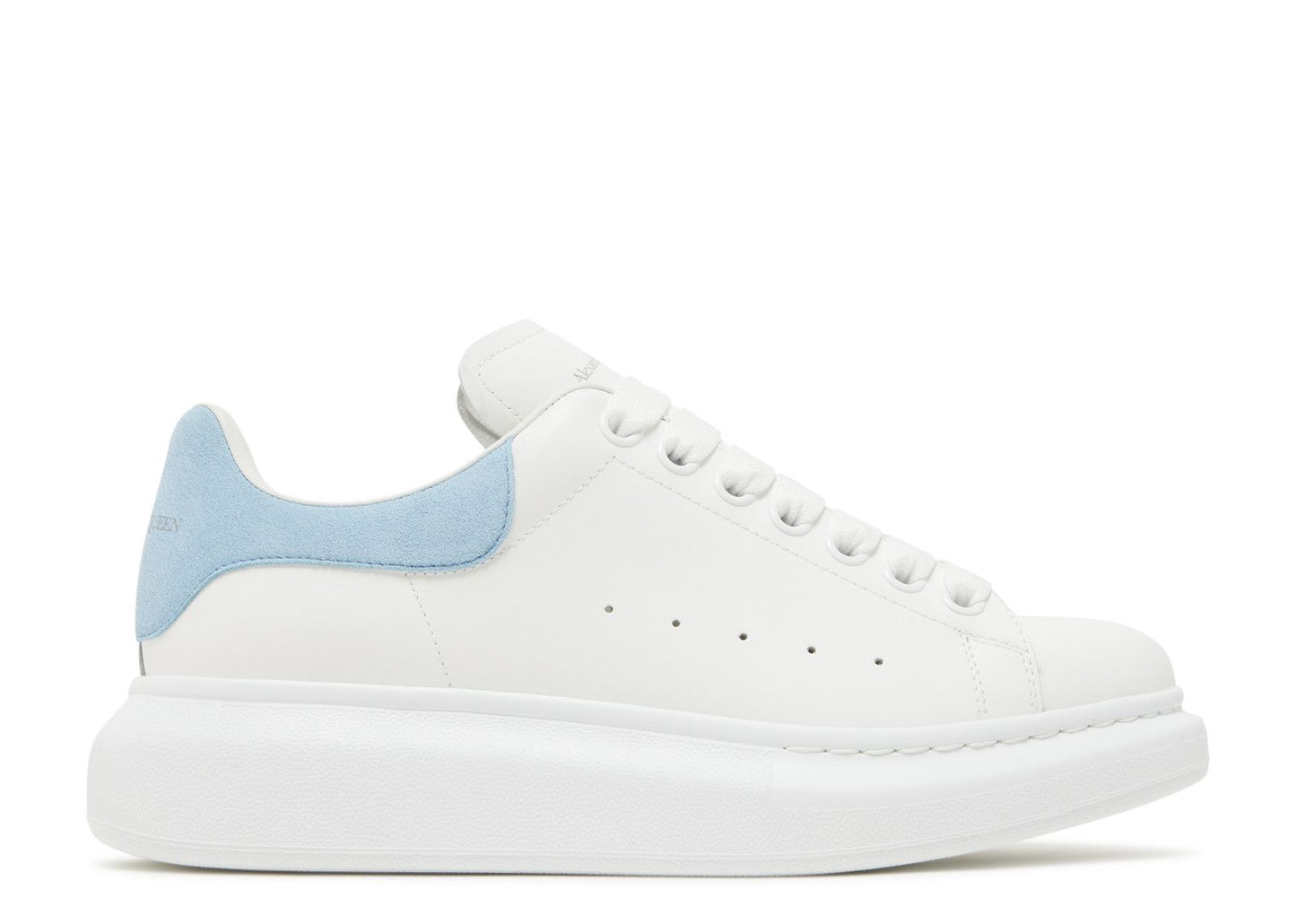 Adidasi piele cu spate baby blue
