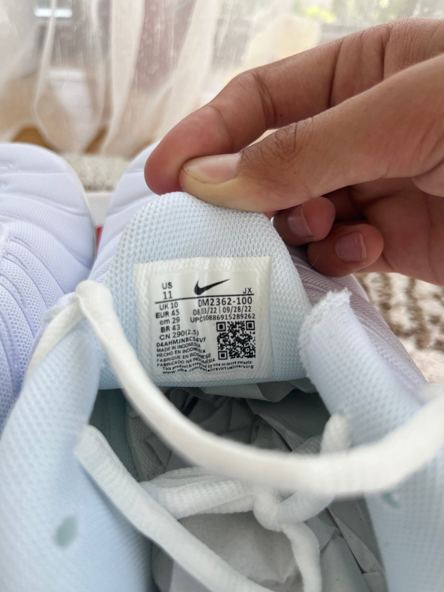 adidasi triple white cu perna de aer