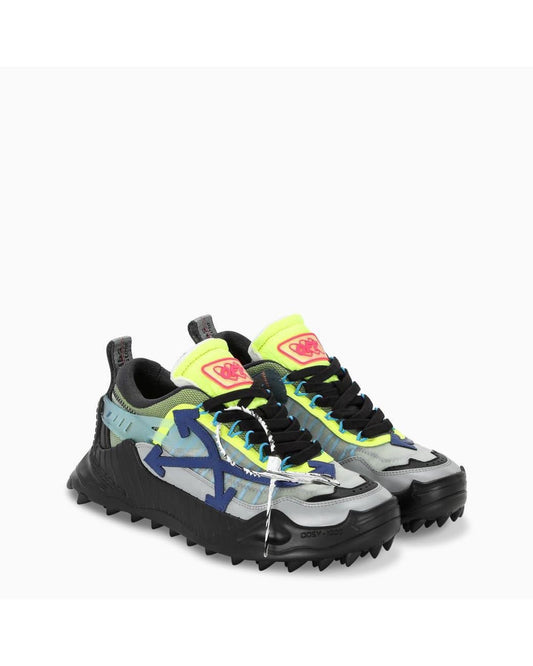 Adidasi cu tepi negrii neon