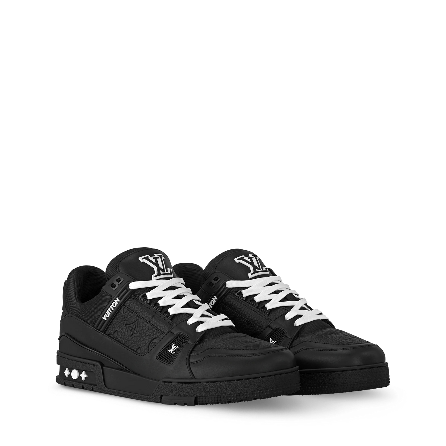 Adidasi din piele negri cu logo alb